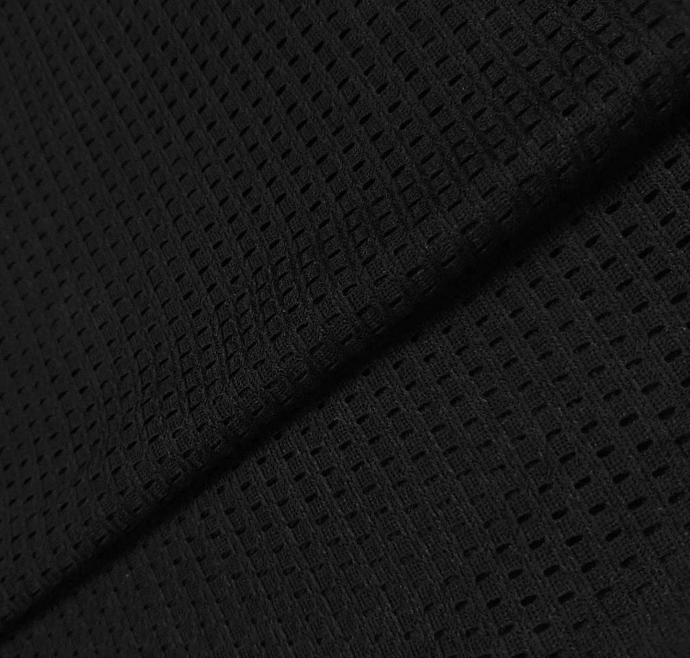 Изображение ткани сітка трикотажна 120 чорний (100% пе)