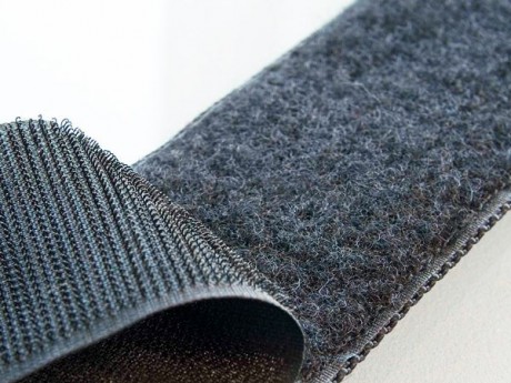 Изображение ткани застібка текстильна (липучка) zuki  2 см, 100% пе, чорний (петля)