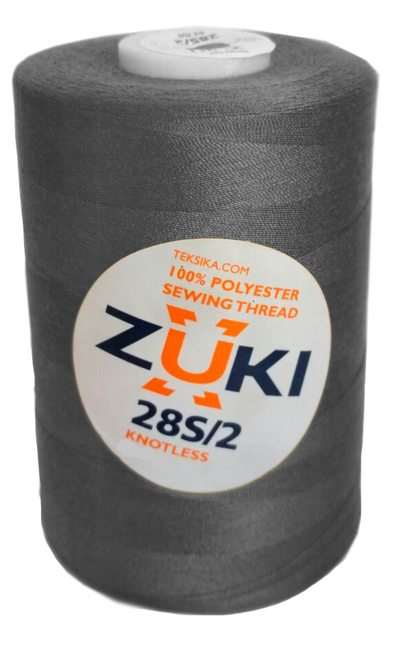 Изображение ткани нитки zuki 28s/2 світло-сірий №336 (2500 м)