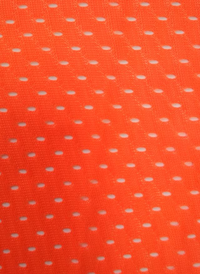 Изображение ткани сітка трикотажна 100 хай.віз. помаранчевий (100% пе)