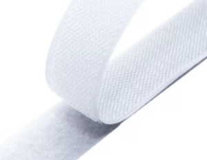 Застежка текстильная (Липучка) ZUKI  30 мм, 100% ПЕ, белый (крючок и петля)