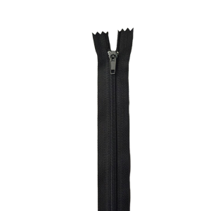 Блискавка 20 см, закрита спіральна №5 AL, 100% нейлон, чорний  — фото 7033